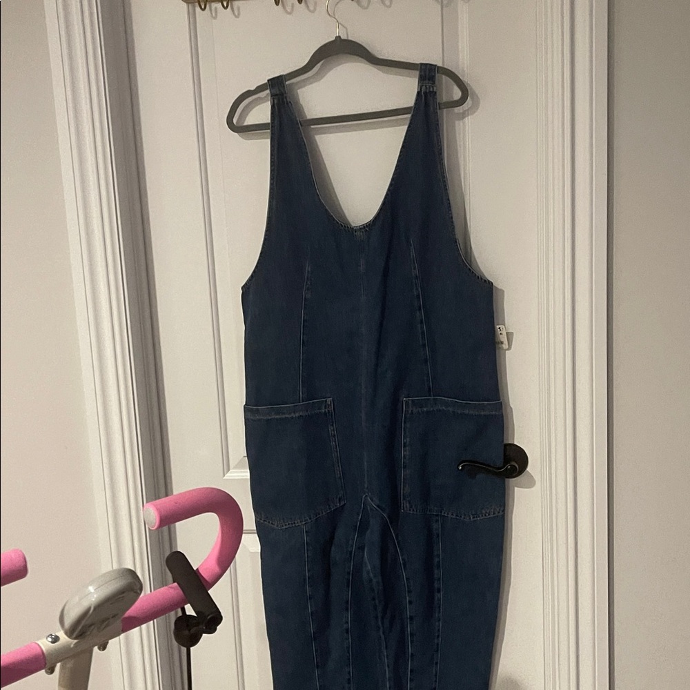 Free People Blue Denim Jumpsuit - Picture 3 of 6